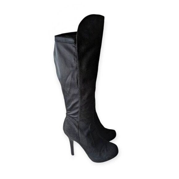 MADELINE GIRL George Black Knee High Boot Size 7.5 - Picture 8 of 10